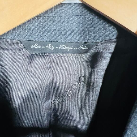 Zegna Saks Fifth Avenue Suit Jacket Blazer 2 Button Pinstripe Formal - 42 - Picture 5 of 8